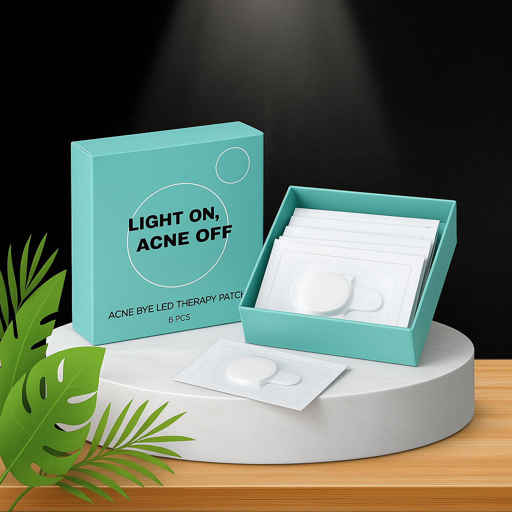Red Light Therapy Electronic Acne Patches – 6 Pcs